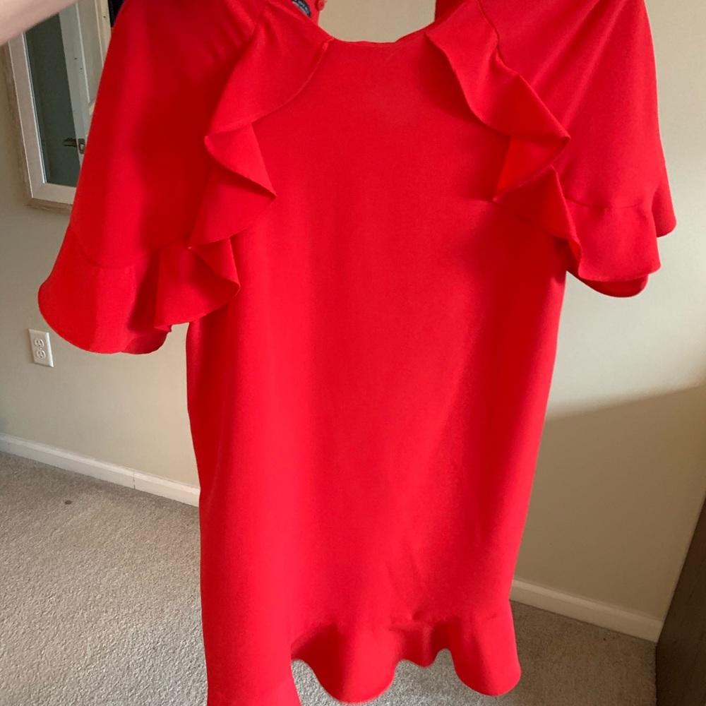 Red Zara dress